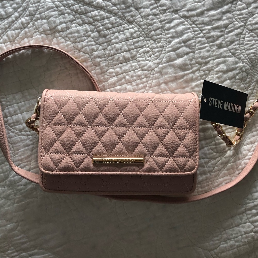 Steve Madden Blush Crossbody purse handbag NEW!